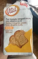 Pan tostado integral con sésamo
