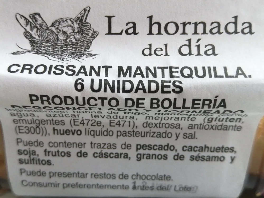 Croissant Mantequilla 6 unidas