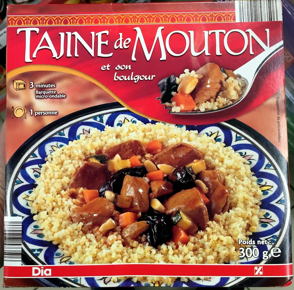 Tajine de mouton et son boulgour