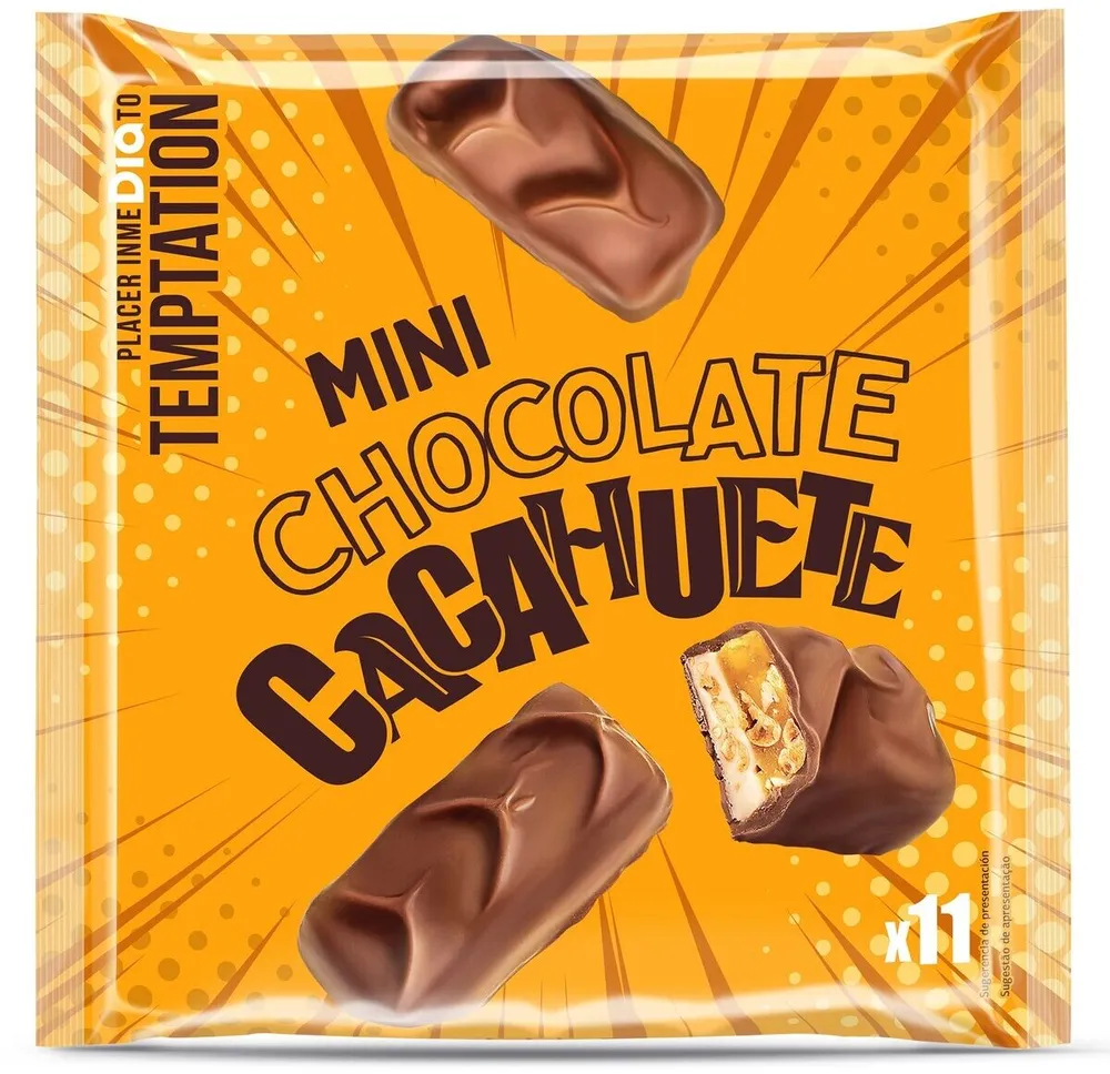 Mini barrita chocolate y cacahuete
