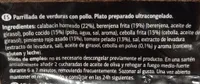 Parrillada de verduras con pollo