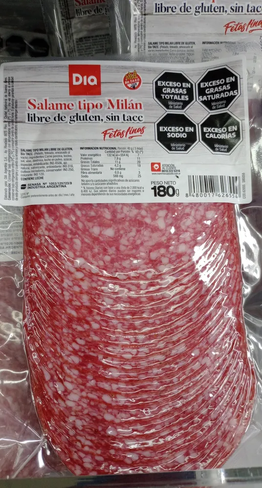 SALAME MILAN DIA FETAS +F