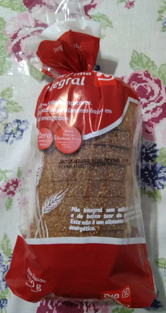 Pão de Fôrma Integral - Dia - 400g