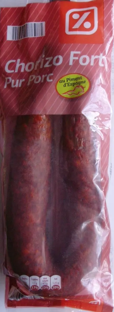 Chorizo Pur Porc (Fort) au Piment d'Espagne