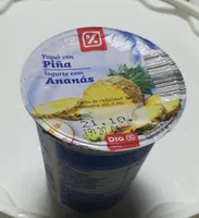 Yogurt con piña