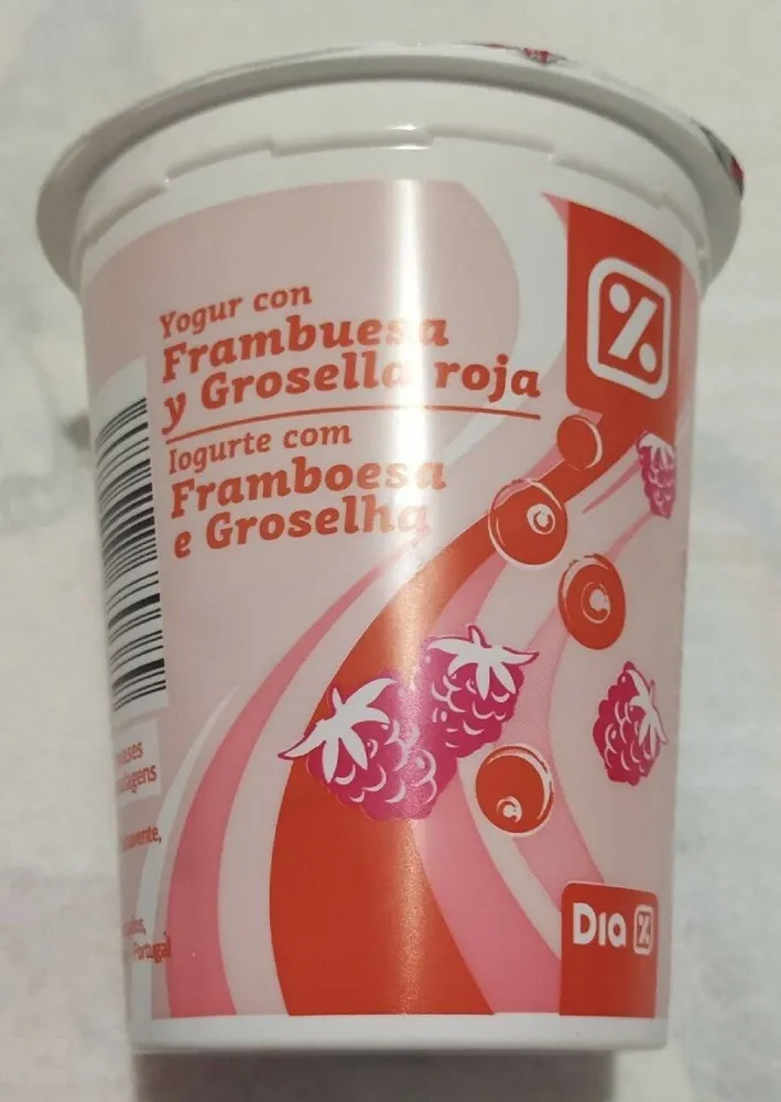 Yogur con Frambuesa y Grosella roja