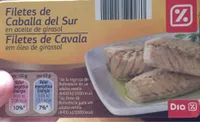 Filetes de Caballa en aceite de girasol