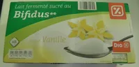 Lait fermenté sucré au bifidus saveur Vanille (x 8)