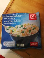 Arroz tres delicias con marisco