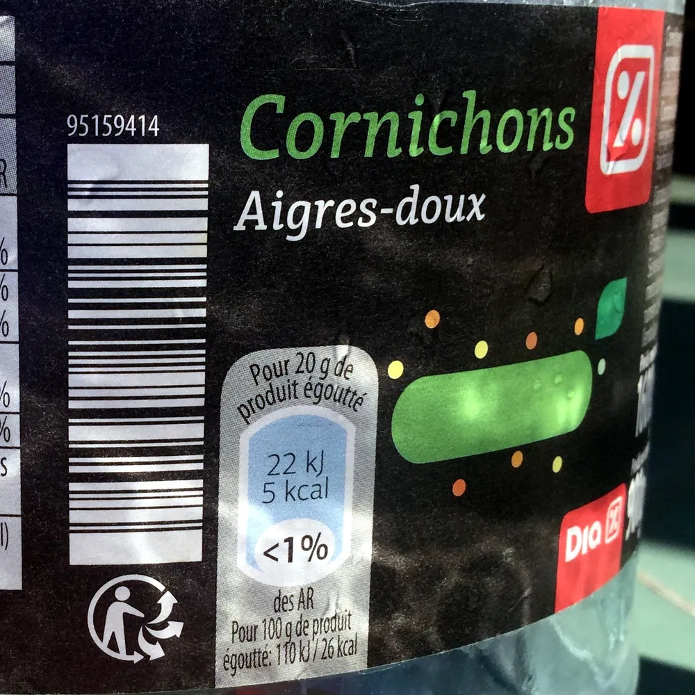 Cornichons aigres-doux