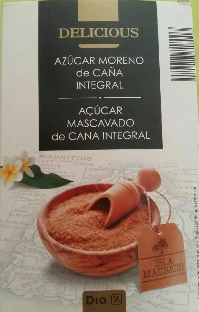 Azúcar moreno de caña integral