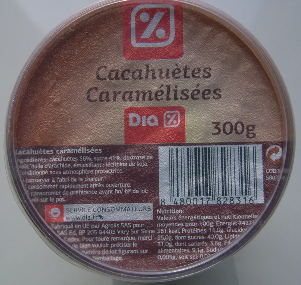 Cacahuètes caramélisées