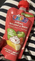 Plátano, manzana y fresa
