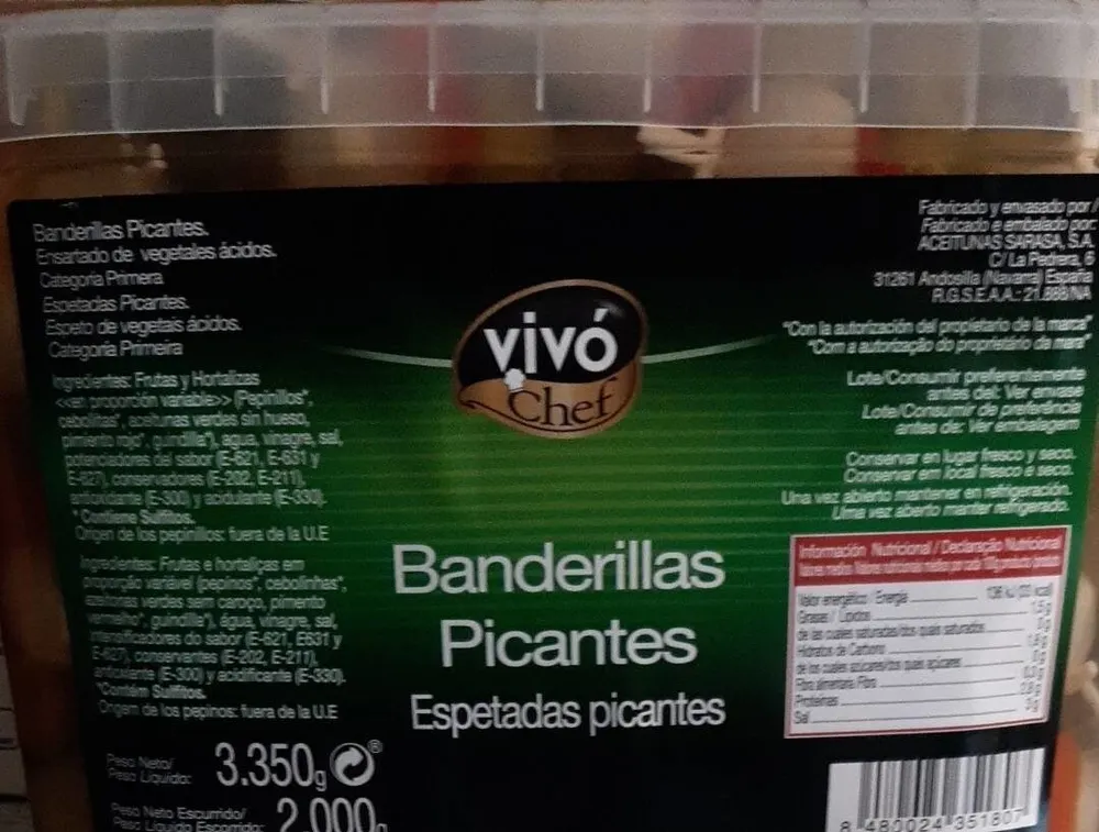 Banderillas picantes