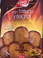 Pan tostado integral Vivó