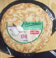 Tortilla fresca con cebolla