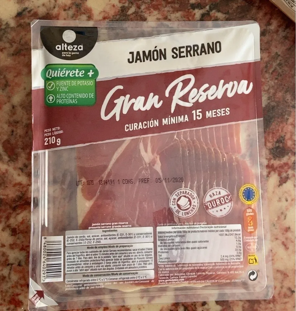 Jamón serrano gran reserva