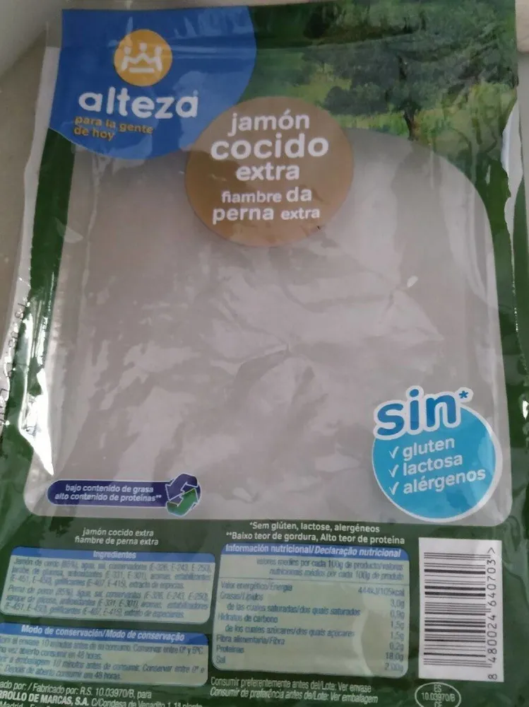 Jamón cocido extra