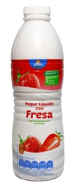 Yogur líquido con fresa