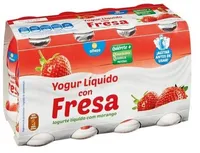 Yogur líquido con fresa