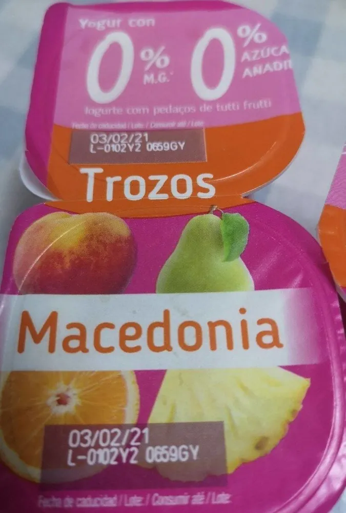 Yogur Macedonia