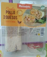 Flauta pollo con 2 quesos