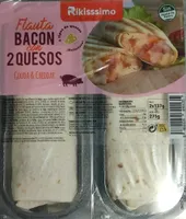 Flauta bacon con 2 quesos