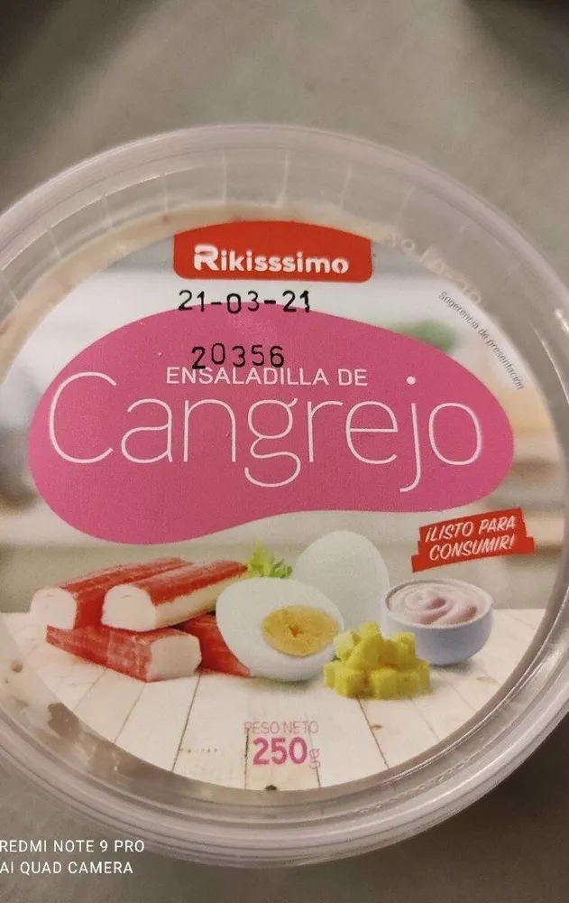 Ensaladilla de cangrejo