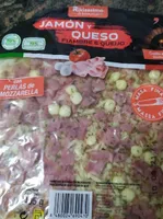Pizza jamón y queso