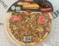 Pizza de pollo y pimiento