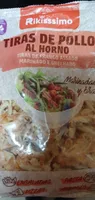Tiras de pollo al horno
