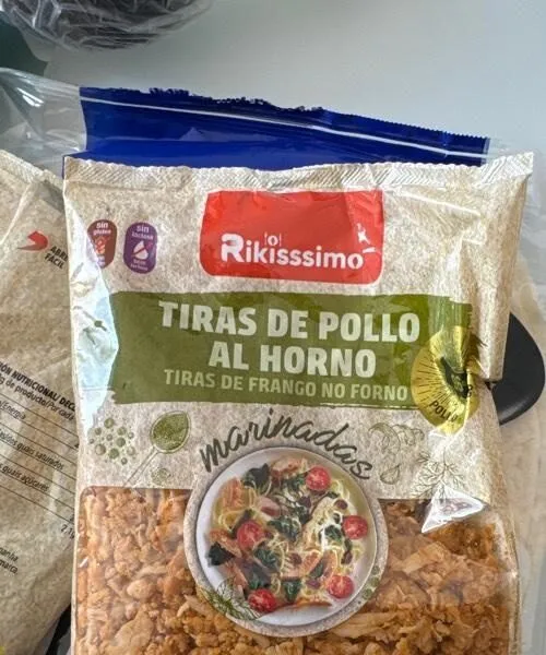 Tiras de pollo al horno