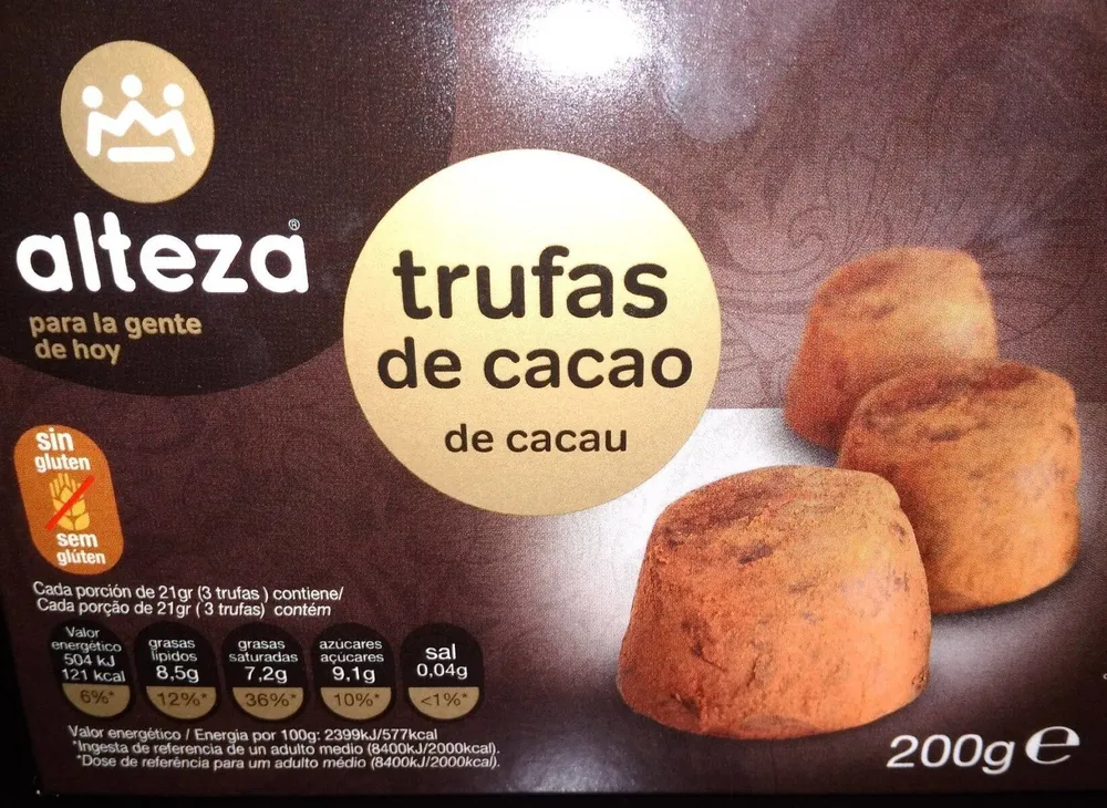 Trufas de cacao