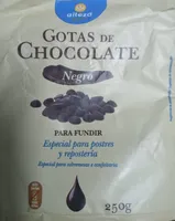Gotas de chocolate negro para fundir