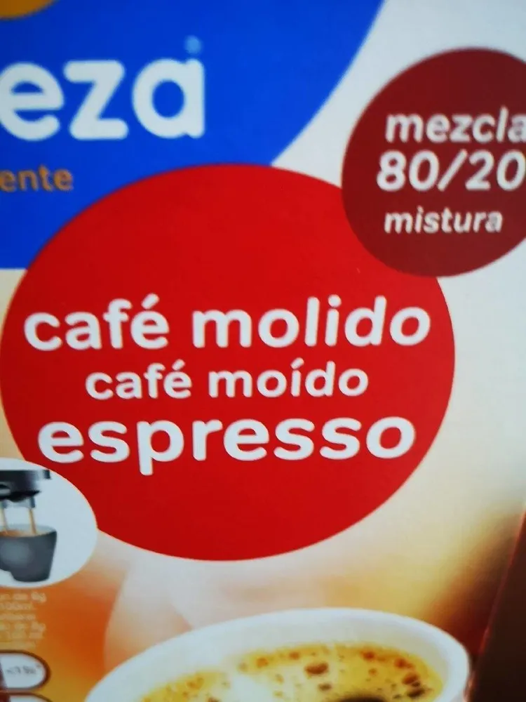 Café molido mezcla