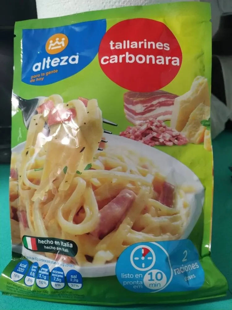 Tallarines carbonara