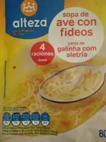 Sopa de ave con fideos