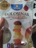 Golosinas - Gomas con zumo de frutas