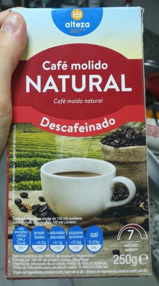 Café Molido Natural Descafeinado