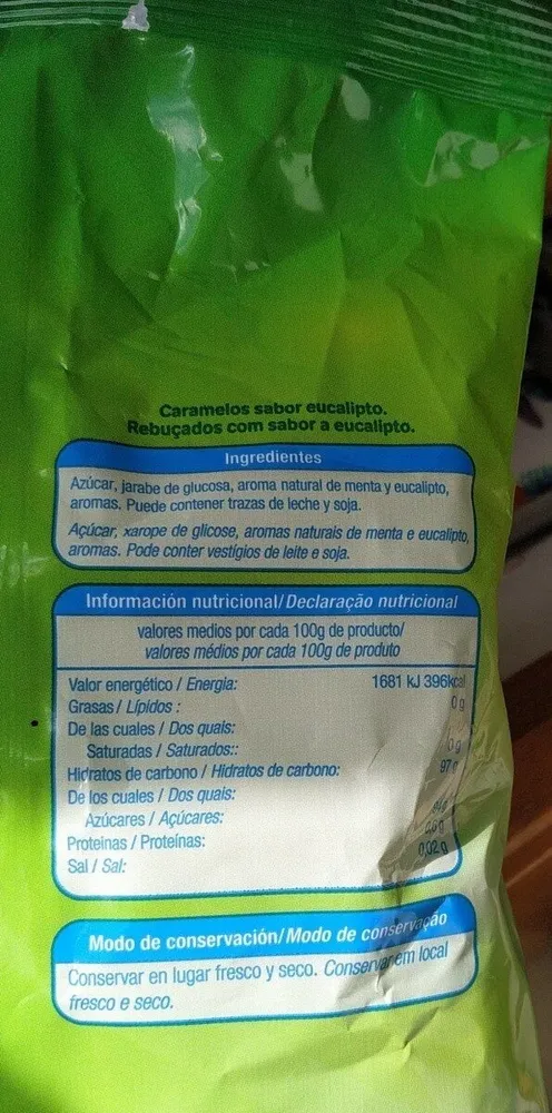Caramelos Eucalipto Mentol