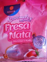 Caramelos fresa y nata sin azúcar