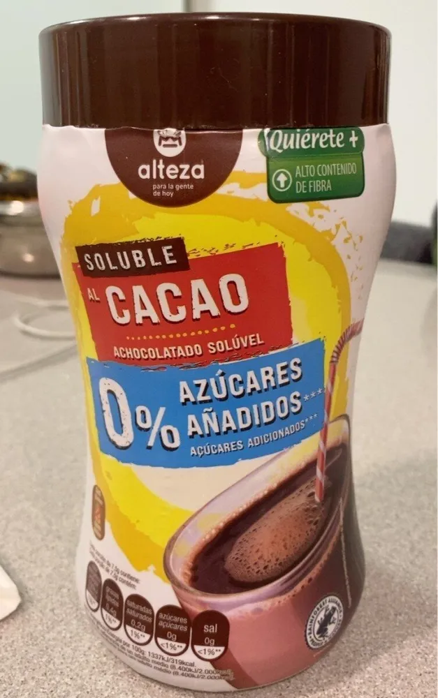 Soluble al cacao 0% azucares