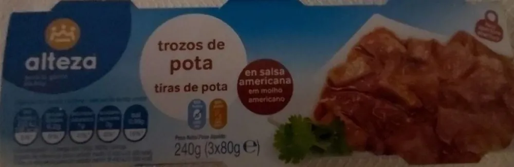 Trozos de pota