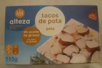 Tacos de pota aceite de girasol