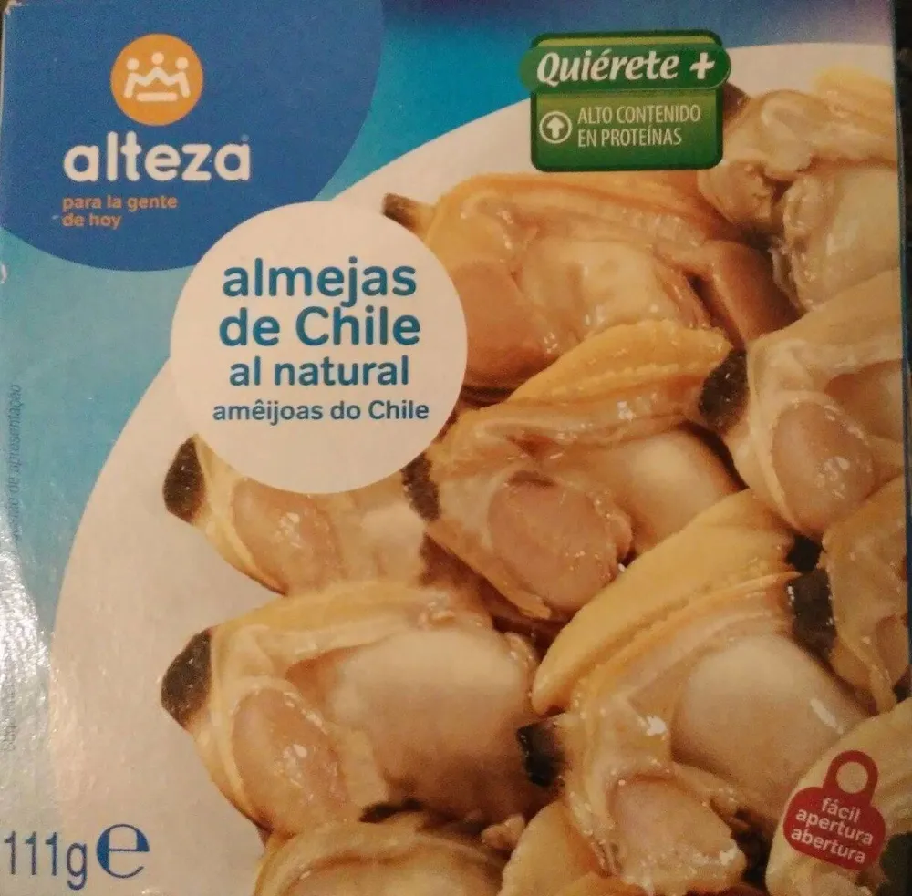 Almejas de Chile al natural