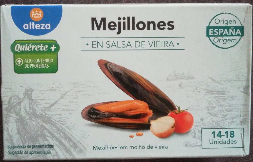 Mejillones en salsa vieira