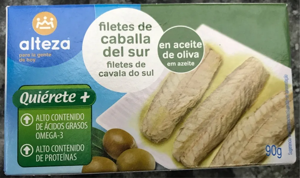 Filetes de caballa del sur en aceite de oliva