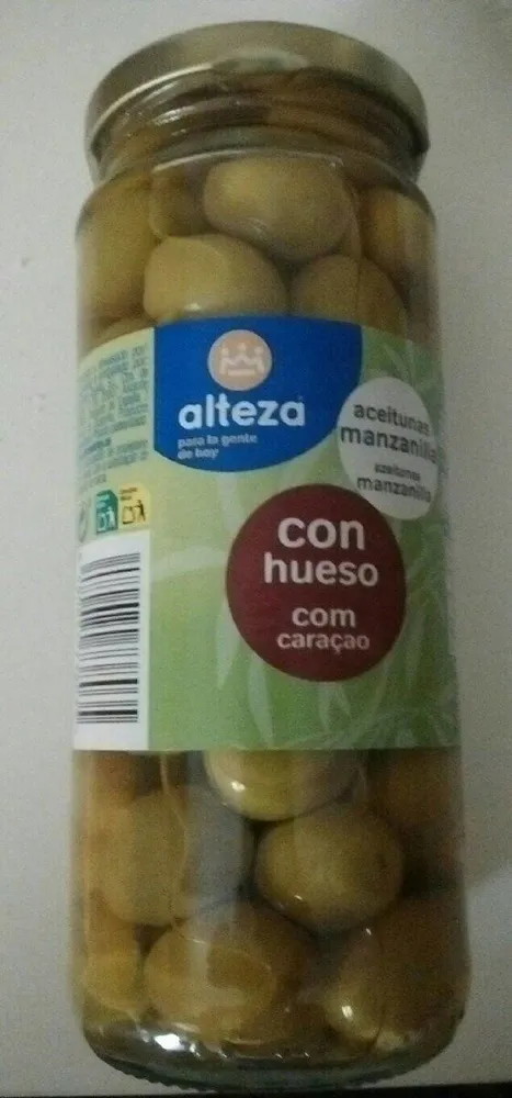 Aceitunas manzanilla con hueso