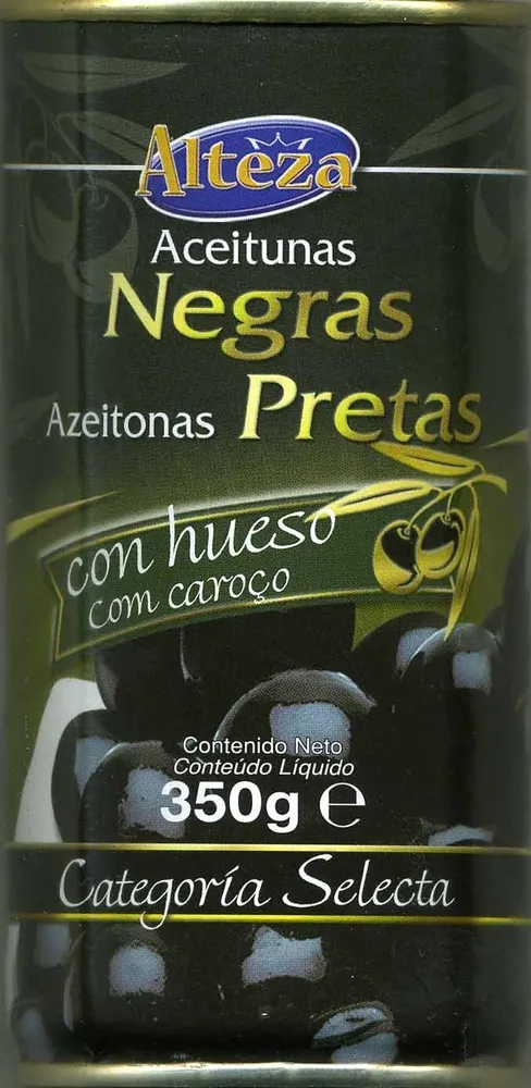 Aceitunas negras con hueso