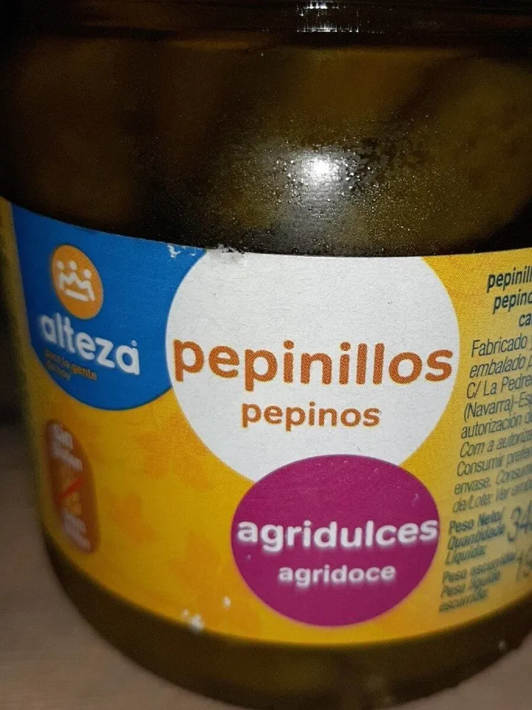 Pepinillos agridulces